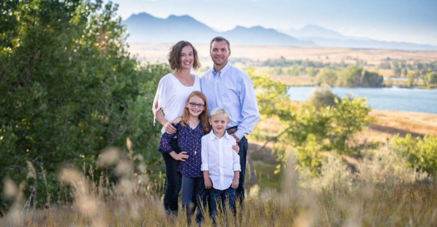 Miriam A. Fox and family