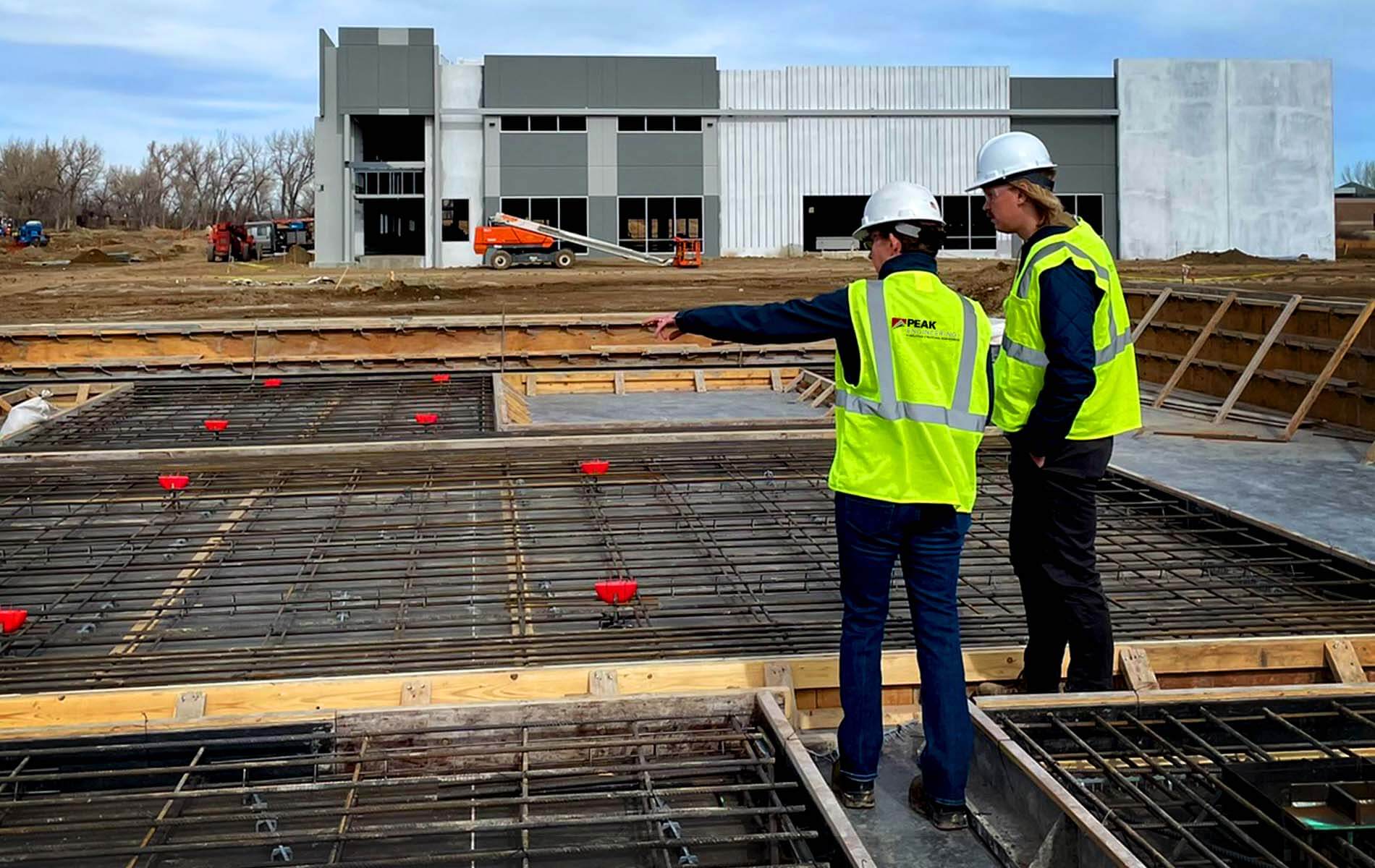Peak's Nicole Laiho managing a construction project